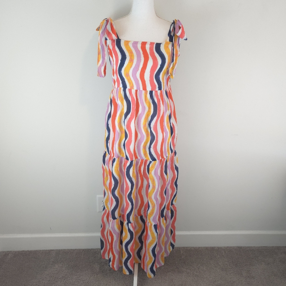 Jude Connally Women's The Rose Dress In Painted Multicolored Stripe